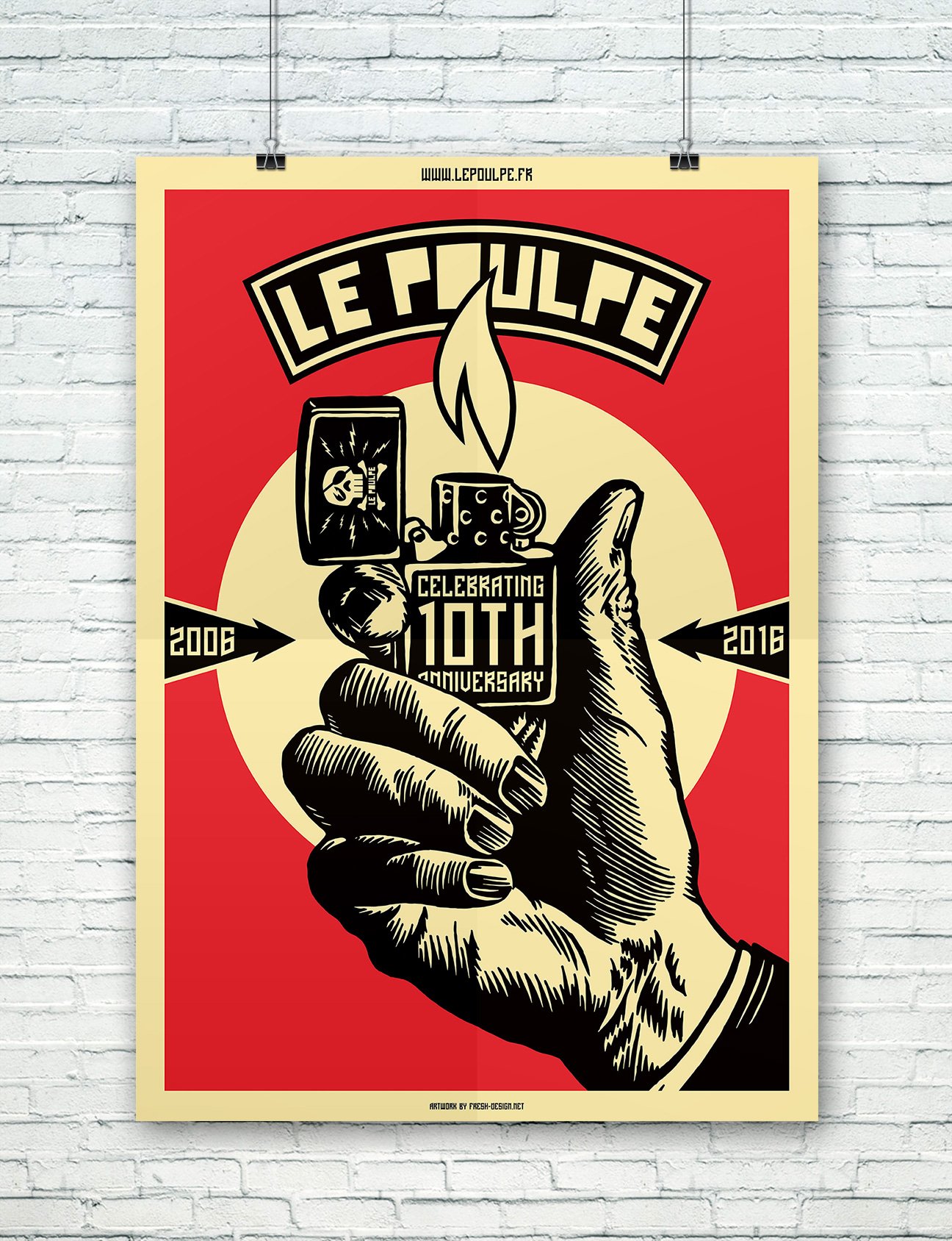 Fabien_cuffel_LePoulpe_Resto_Bar_Concert_Affiche_10ans