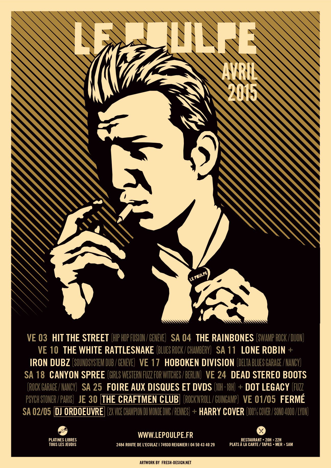 Fabien_cuffel_LePoulpe_Resto_Bar_Concert_Affiche_2015_Josh-Homme_Queen-of-the-stone-age