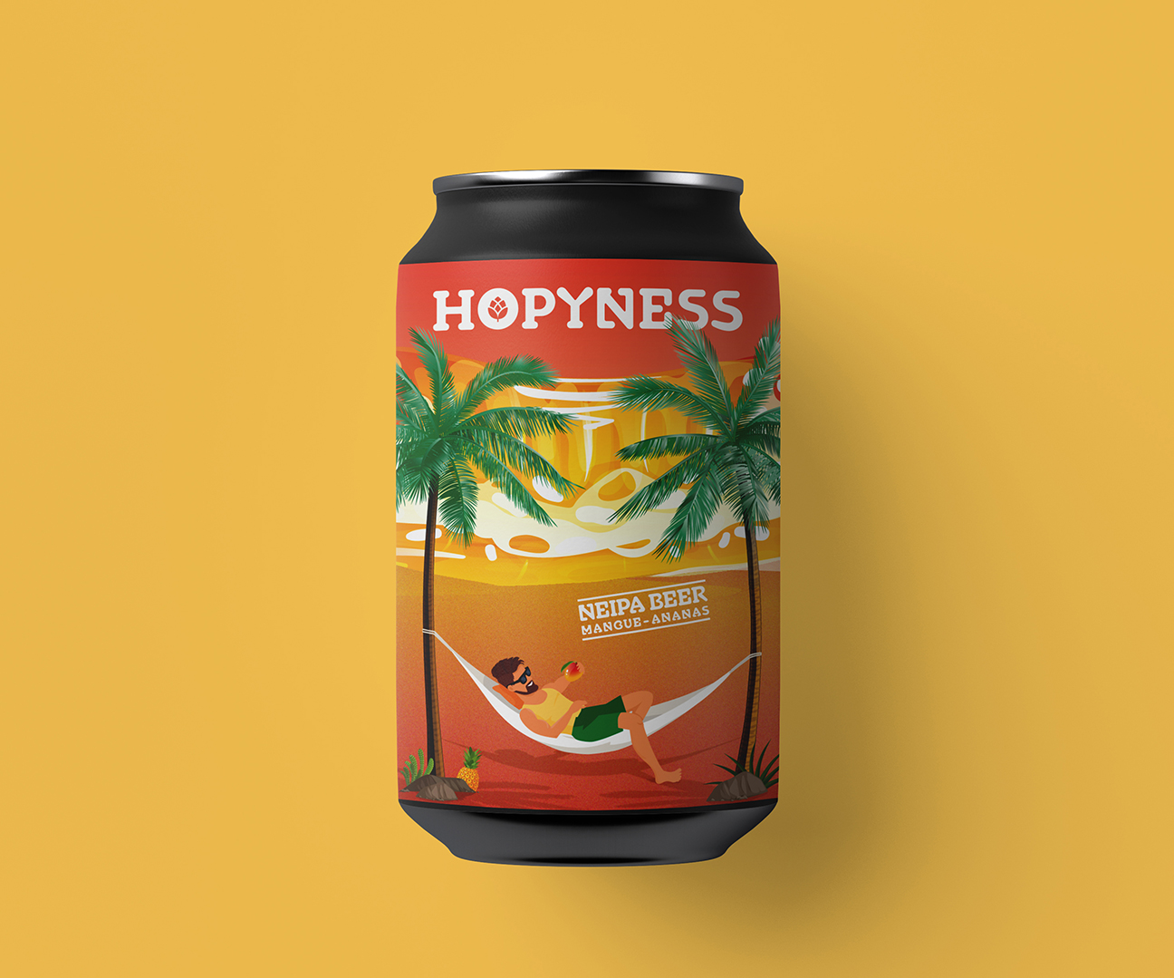 330mL Can Top View Mockup by Anthony Boyd Graphics